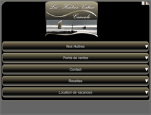 Tablet Screenshot of huitres-cancale.fr